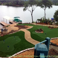 Faux Grass Moraga, California Golf Green, Backyard Landscape Ideas