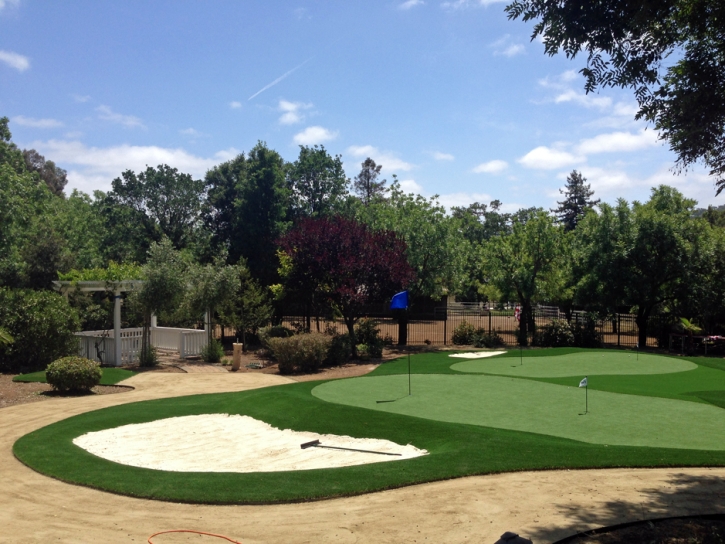 Artificial Grass Installation Oakley, California Indoor Putting Greens, Front Yard Design