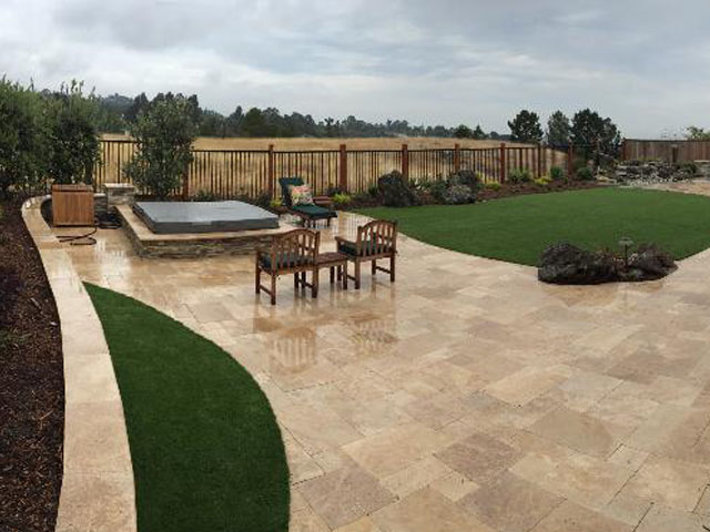 Grass Installation Del Rey Oaks, California Rooftop, Backyard Designs